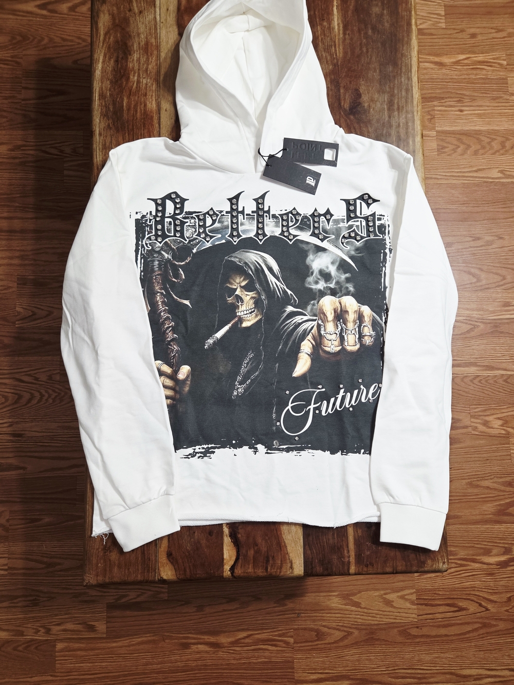 Left Point Italy Men's "Betters Future" Reaper Graphic Pullover Hoodie